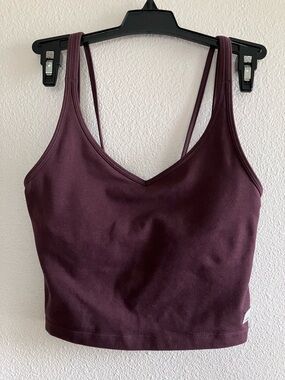 Halo performance crop tank top brown size XS dreamknit
